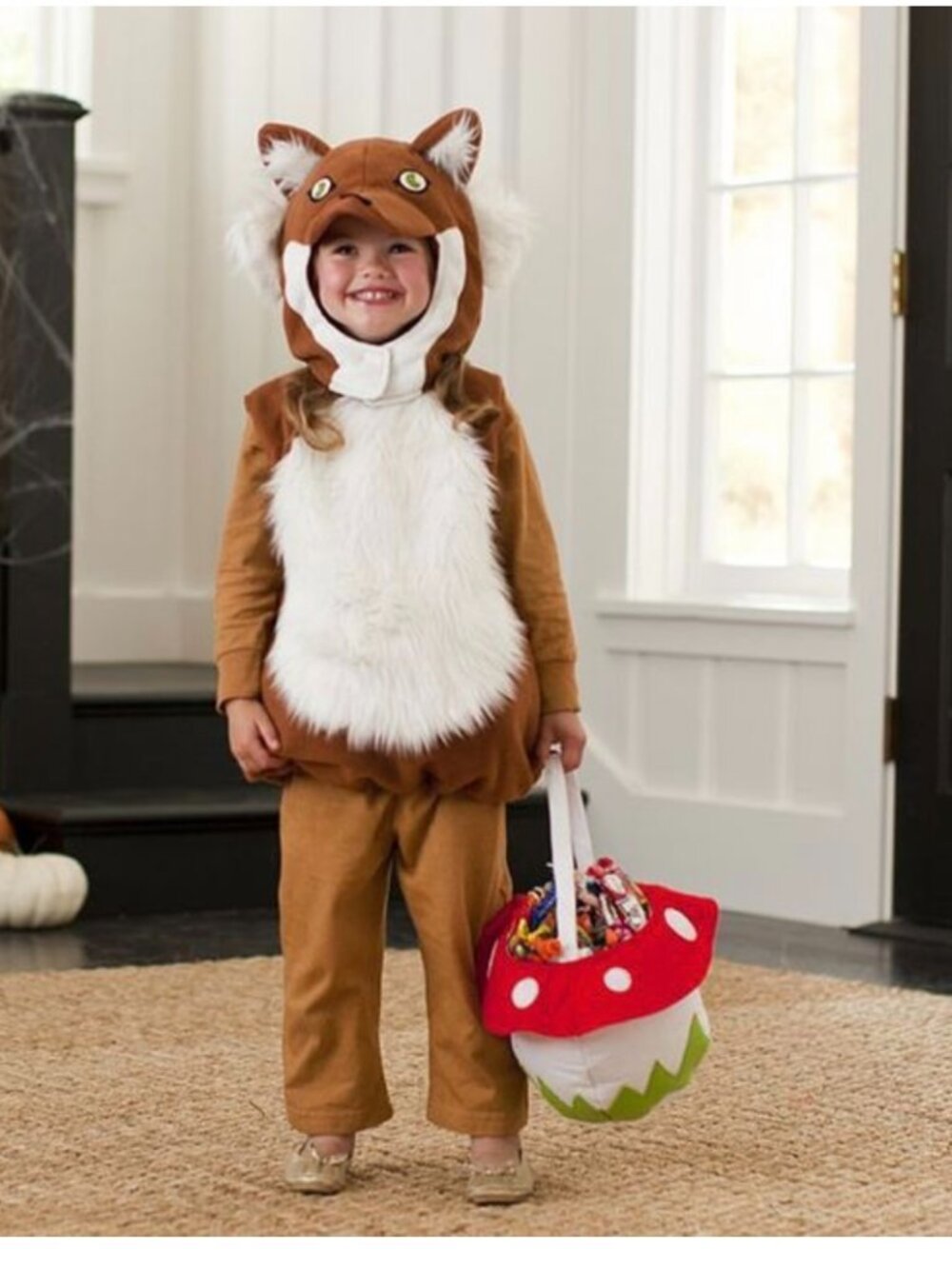 Pottery Barn Kids Fox Puffy Costume 2T-3T